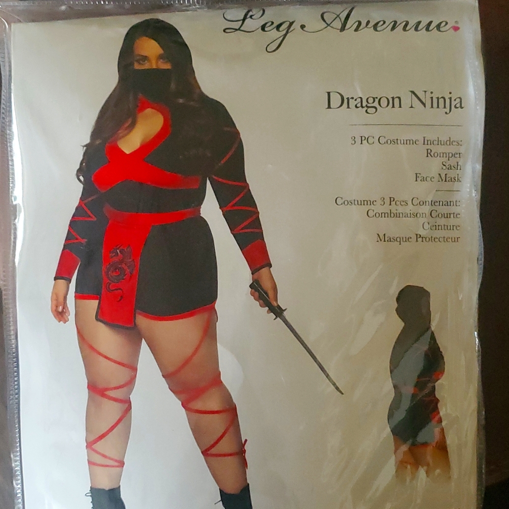 Plus size Dragon Ninja Costume New Never Worn